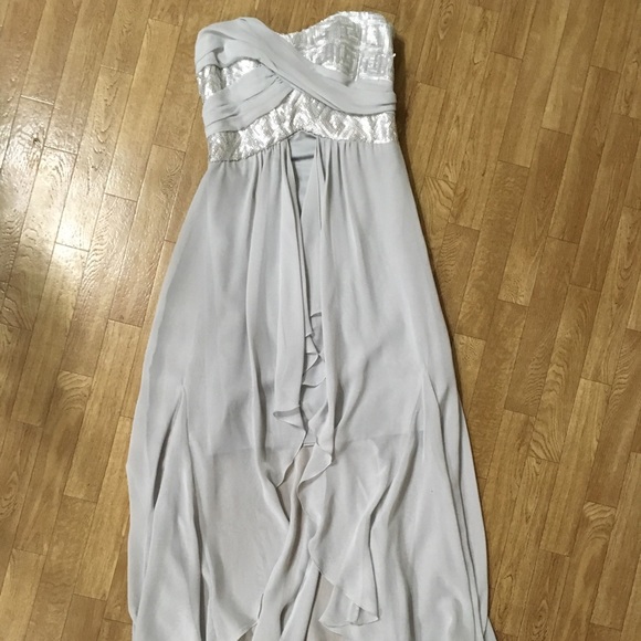 Silver sequin high low dress from le château - Picture 4 of 6